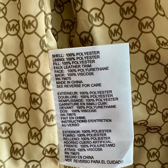 Michael Kors Women's Quilted Jacket Size Small - Picture 4 of 4